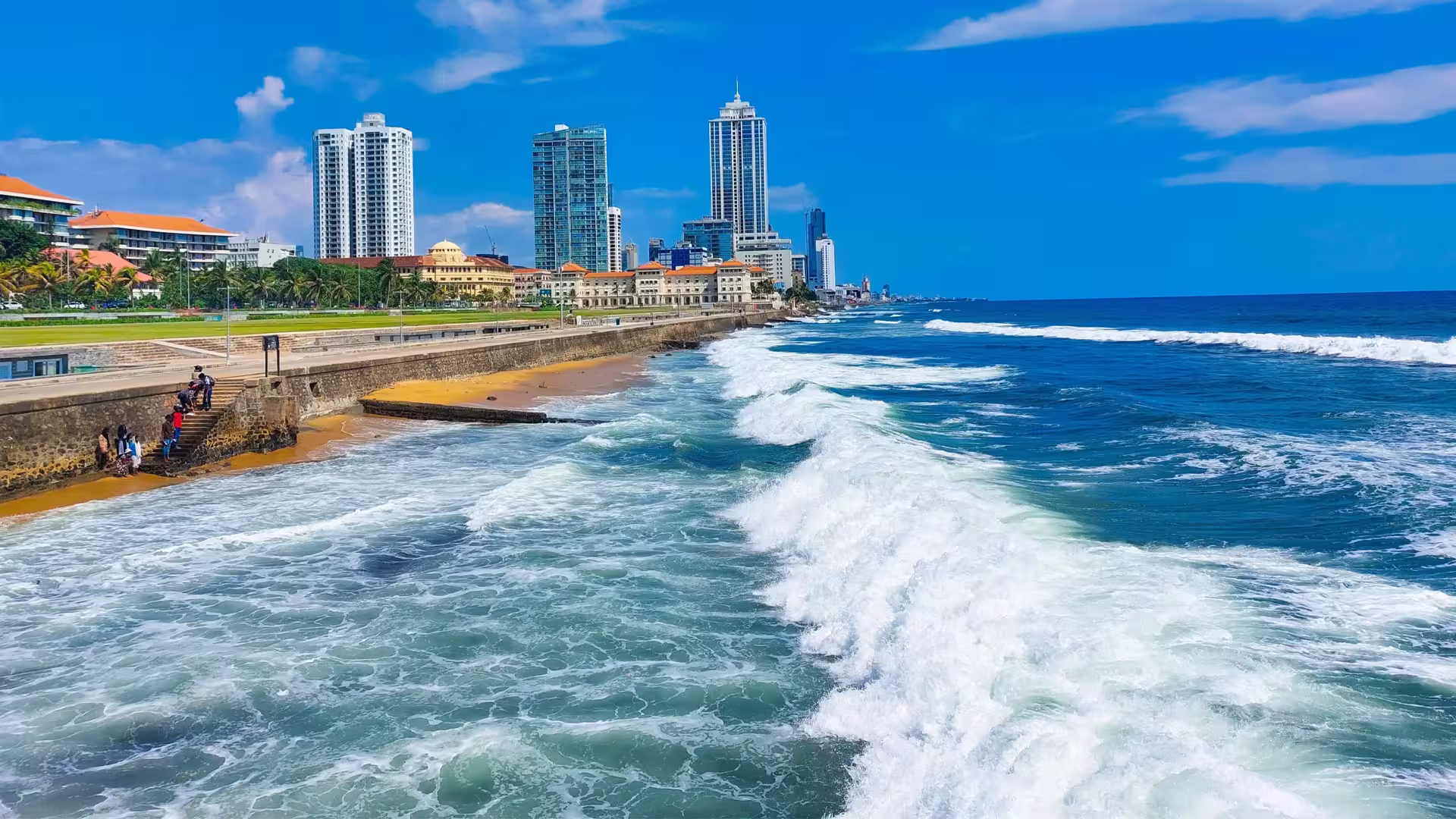 Galle Face Green Ocean Promenade