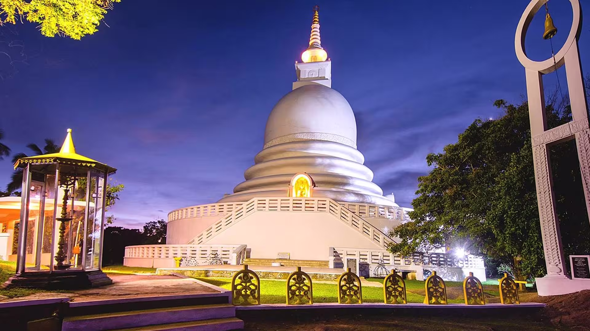 Japanese Peace Pagoda on Rumassala Hill